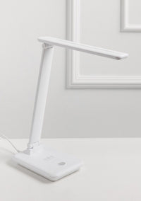 Lampada da tavolo pieghevole 180° 3 colori con ricarica wireless QI 10W AT76284