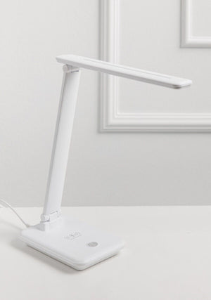 Lampada da tavolo pieghevole 180° 3 colori con ricarica wireless QI 10W AT76284