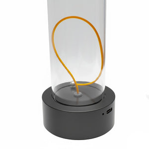 Lampada da tavolo ricaricabile LED flessibile 3W Touch luce moderna decorativa senza fili tavolini bar ristorante GRIGIO ANTRACITE