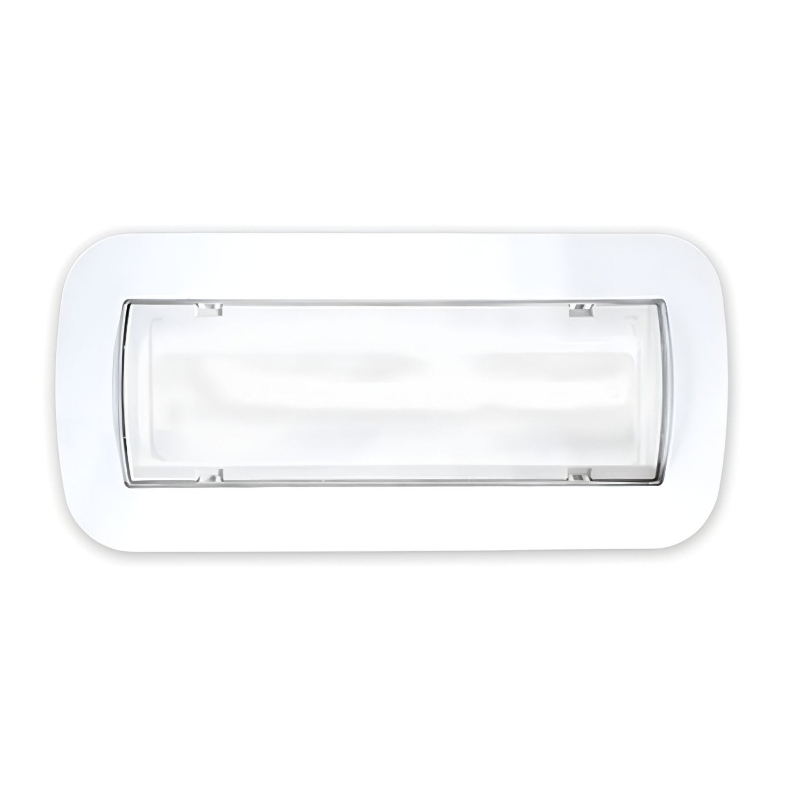 Lampada di Emergenza Da Incasso a LED 3W 350lm, Luce Fredda 6500K Autonomia 3 Ore Batteria Ricaricabile al Litio IP40