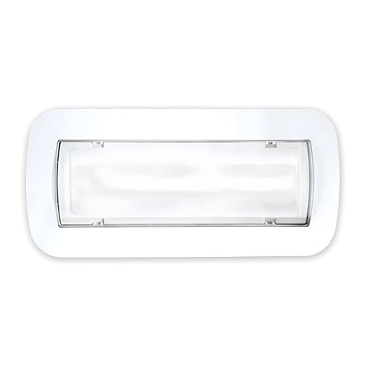 Lampada di Emergenza Da Incasso a LED 3W 350lm, Luce Fredda 6500K Autonomia 3 Ore Batteria Ricaricabile al Litio IP40