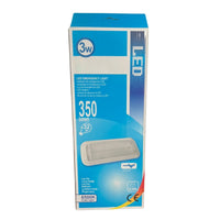 Lampada di Emergenza Da Incasso a LED 3W 350lm, Luce Fredda 6500K Autonomia 3 Ore Batteria Ricaricabile al Litio IP40