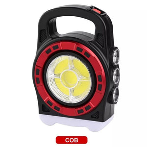 Lampada di emergenza pannello solare torcia ricaricabile 100 led COB 20W - 6678C