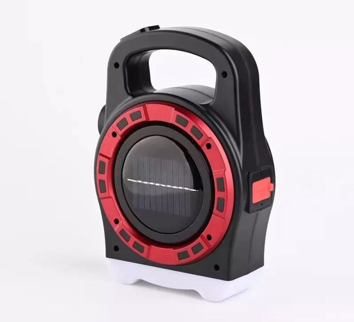 Lampada di emergenza pannello solare torcia ricaricabile 100 led COB 20W - 6678C