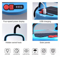 Lampada di emergenza pannello solare torcia ricaricabile lanterna 80W HB-V80