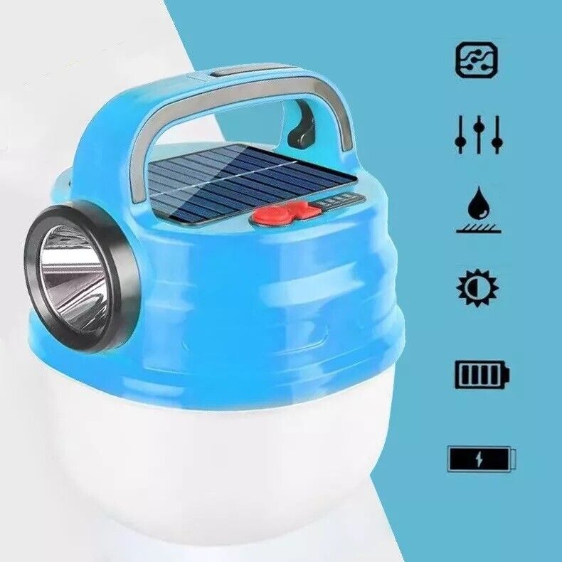 Lampada di emergenza pannello solare torcia ricaricabile lanterna 80W HB-V80