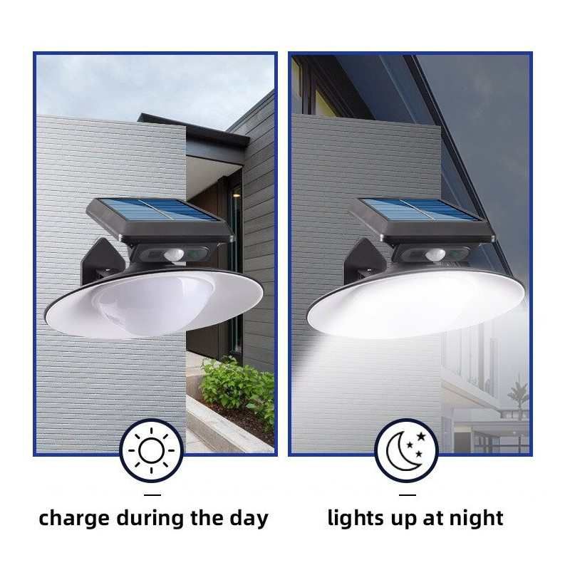 Lampada faro solare con sensore di movimento + telecomando 1.5W KF-028