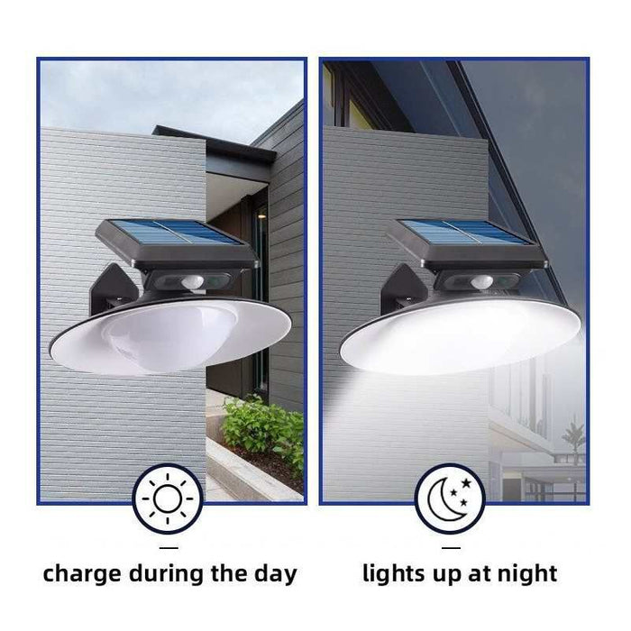 Lampada faro solare con sensore di movimento + telecomando 1.5W KF-028