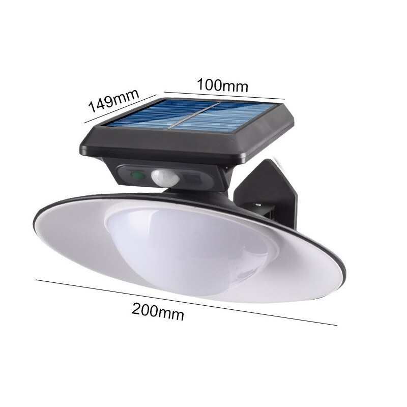 Lampada faro solare con sensore di movimento + telecomando 1.5W KF-028