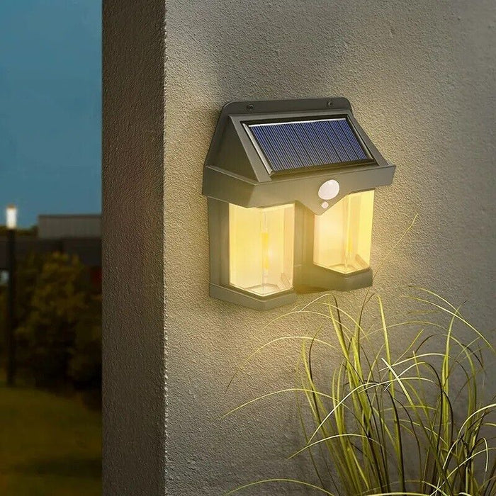 Lampada luce faretto solare faro esterno sensore movimento luce calda CL-228