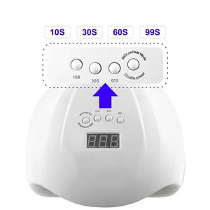 Lampada unghie UV 54W fornetto unghie 36 led nail art ricostruzione SUN X