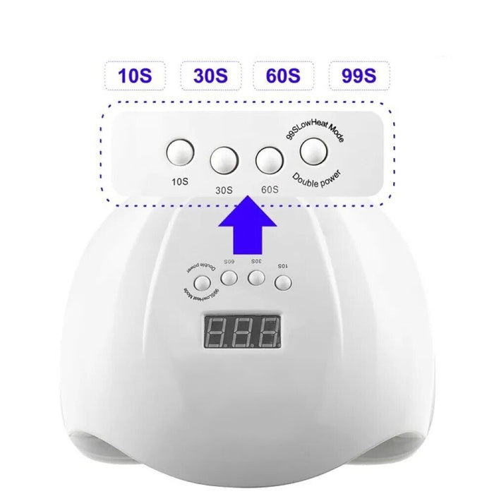 Lampada unghie UV 54W fornetto unghie 36 led nail art ricostruzione SUN X