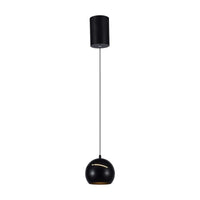 Lampadario LED a Sospensione 8.5W 850lm a Forma di Campana Colore Nero D120mm 3000K SKU-7998