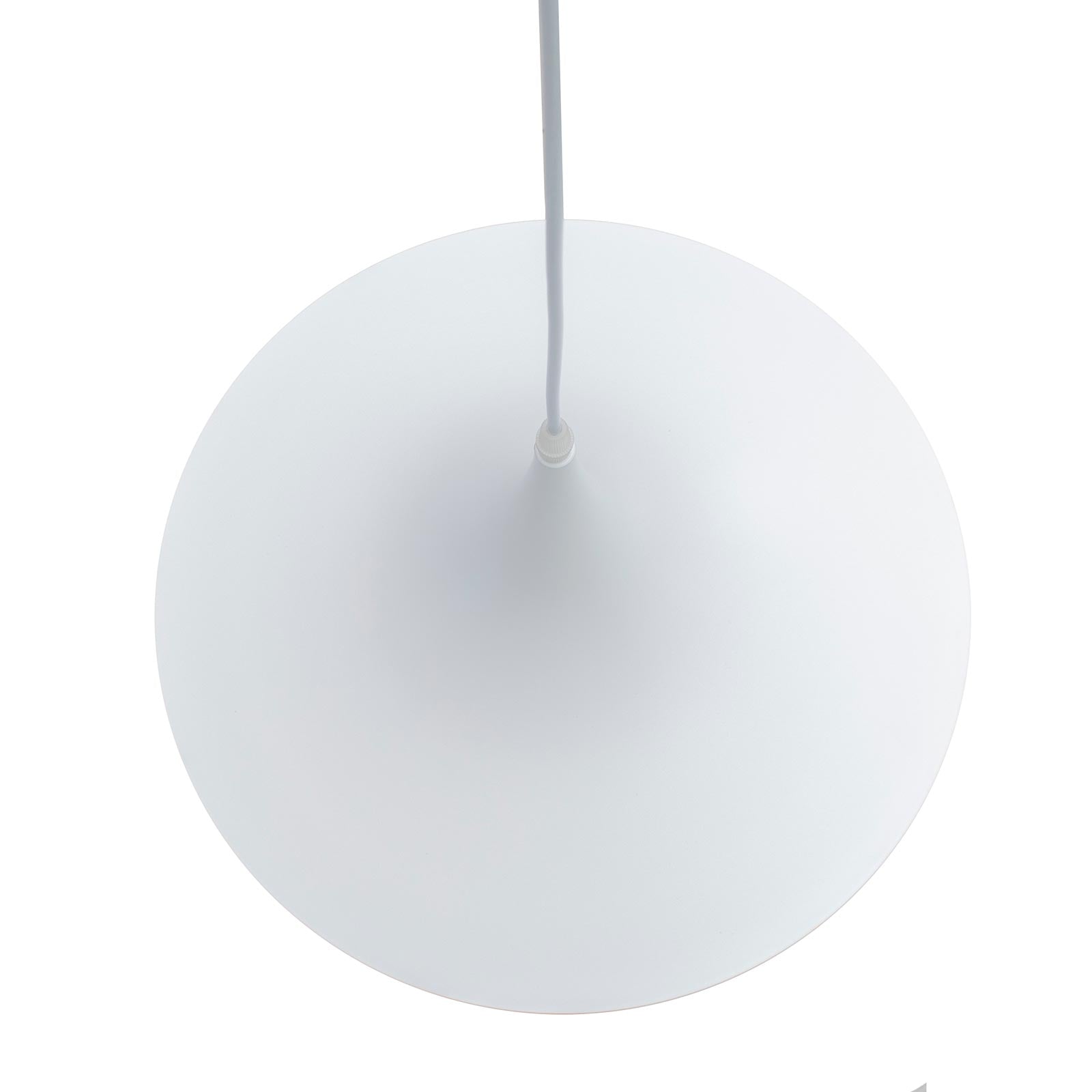 Lampadario industriale LED E27 cappello strega pendente vintage minimal tromba luce tavolo cucina pizzeria ristorante 230V BIANCO