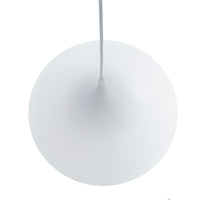 Lampadario industriale LED E27 cappello strega pendente vintage minimal tromba luce tavolo cucina pizzeria ristorante 230V BIANCO