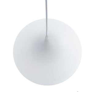 Lampadario industriale LED E27 cappello strega pendente vintage minimal tromba luce tavolo cucina pizzeria ristorante 230V BIANCO