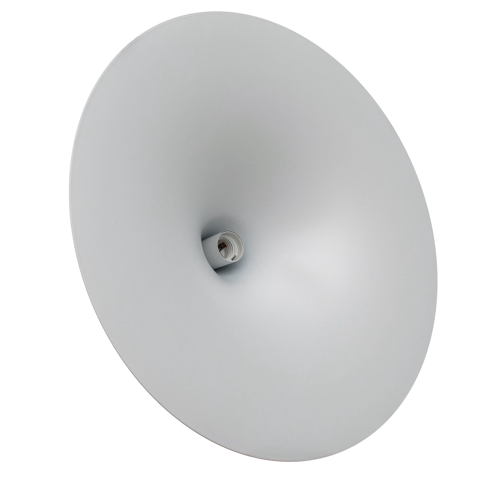 Lampadario industriale LED E27 cappello strega pendente vintage minimal tromba luce tavolo cucina pizzeria ristorante 230V BIANCO