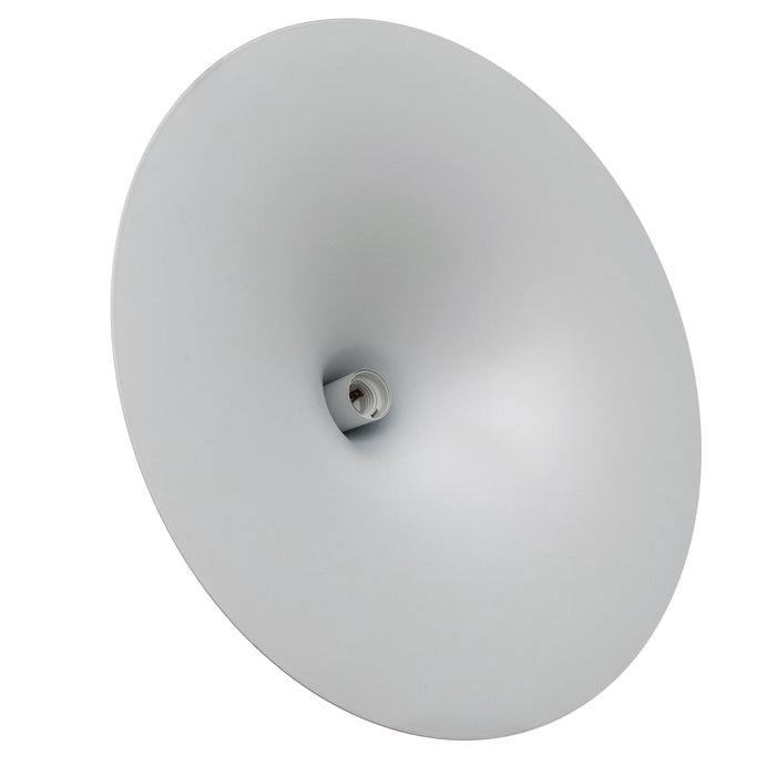 Lampadario industriale LED E27 cappello strega pendente vintage minimal tromba luce tavolo cucina pizzeria ristorante 230V BIANCO