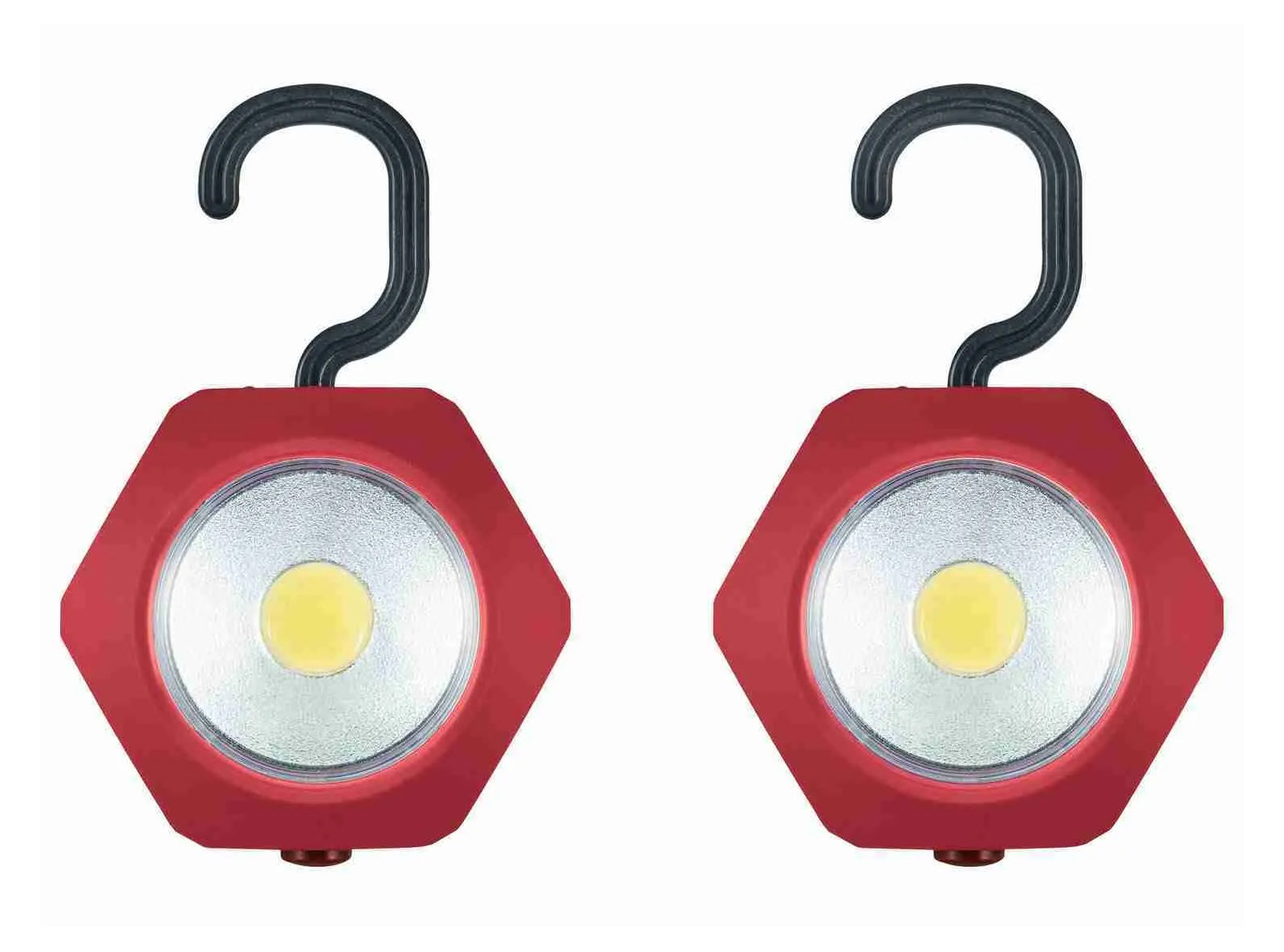 Lampade da Lavoro e Torcia Parkside (2 pezzi) – Batterie incluse, Base magnetica + gancio 360°, Garage, Campeggio, Emergenza