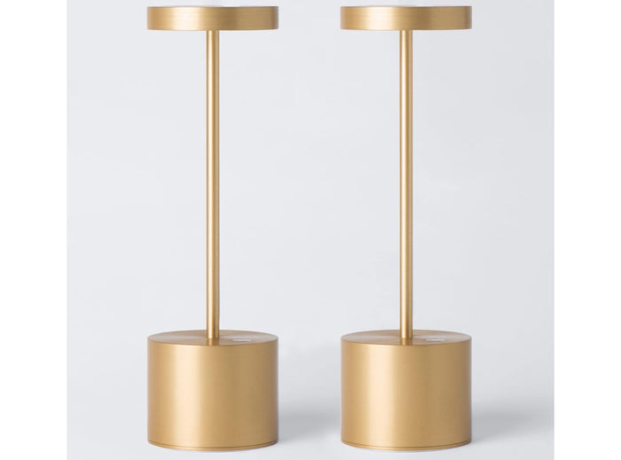 Lampade da Tavolo per Bar Comodino Ristorante Luce LED 2700K Regolabile 5000mAh Ricaricabile