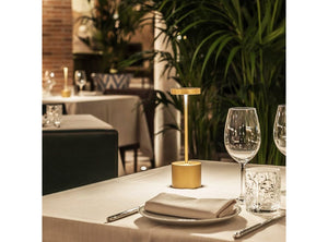 Lampade da Tavolo per Bar Comodino Ristorante Luce LED 2700K Regolabile 5000mAh Ricaricabile