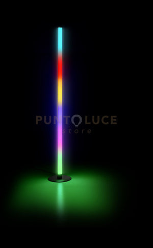 TENDO PIANTANA LED 11W 100lm, ANCHE RGB EFFETTO RAINBOW CON PORTA USB CON EFFETTO SONORO CON TELECOMANDO MULTIFUNZIONE H. 115CM DIMMERABILE