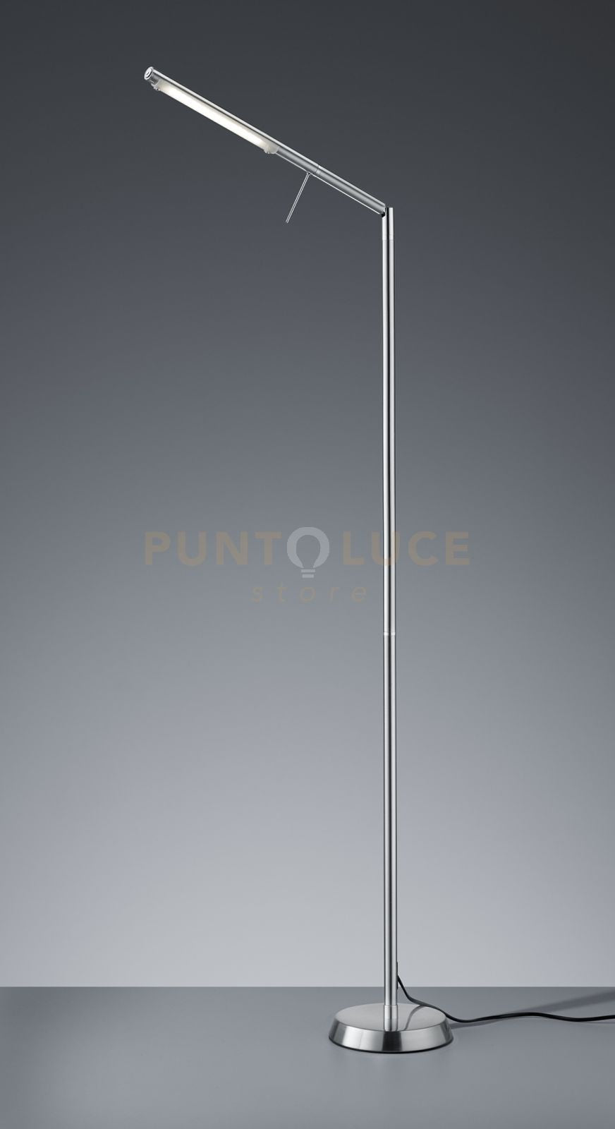 FILIGRAN PIANTANA LED 6,5W 700lm, 3000K DIMMERABILE ORIENTABILE ACCIAIO H.162CM NICHEL OPACO