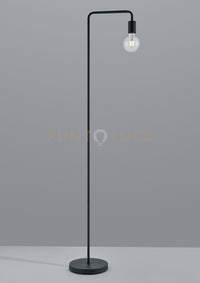 DIALLO PIANTANA TUBO METALLO NERO H. 149CM 1 LUCE ATTACCO E27