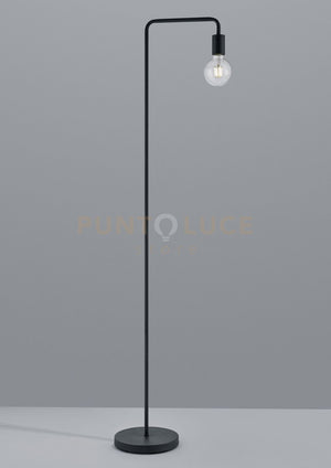 DIALLO PIANTANA TUBO METALLO NERO H. 149CM 1 LUCE ATTACCO E27