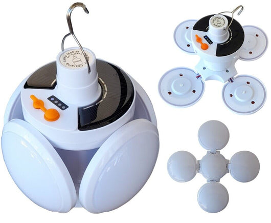 Lampadina emergenza pannello solare ricaricabile deformabile 6500K EA-94439