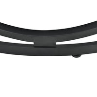 Tavolino da Salotto Dunedin con Piano Rotondo e Base Spirale - Effetto Legno / Nero [en.casa]