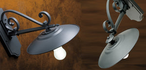 Lampione illuminazione da esterno, palo alto 234cm grafite, due luci E27 Antique Sovil