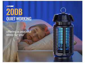 Lanterna Bug Zapper 20 W UV Antizanzare 80 m² Interni/Esterni – Zanzare, Mosche, Vespe