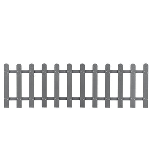 Vendesi recinzione decorativa privacy in legno composito 200 x 60 cm grigio 03_0001487