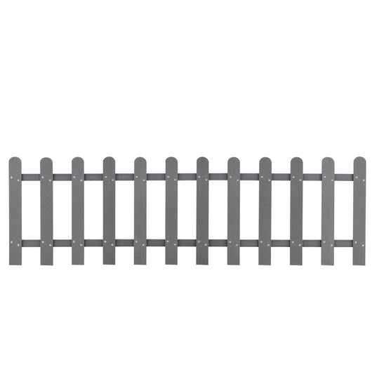 Vendesi recinzione decorativa privacy in legno composito 200 x 60 cm grigio 03_0001487