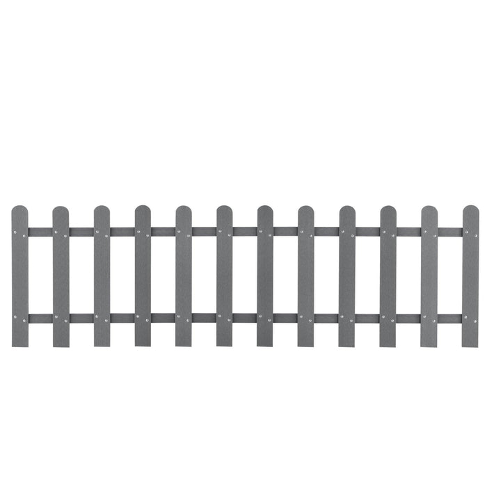 Vendesi recinzione decorativa privacy in legno composito 200 x 60 cm grigio 03_0001487