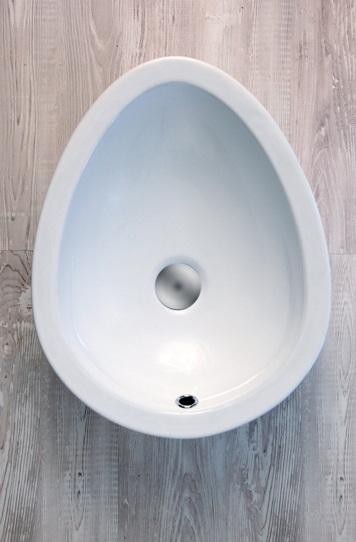 Lavabo bagno da appoggio con troppo pieno 50x39x15 cm bianco Mues Remed