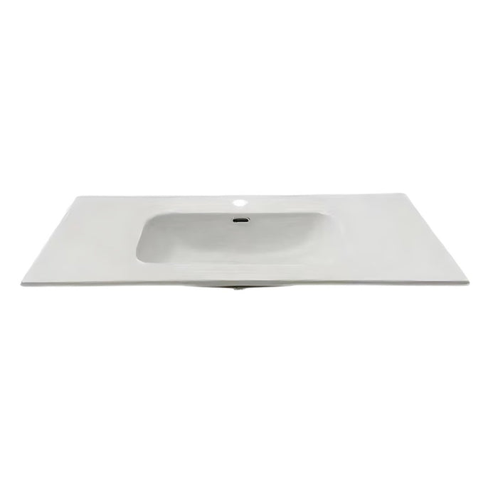 Lavabo consolle da appoggio VAS836-100 101x46.5x14 cm. bianco