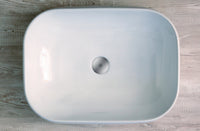 Lavabo da appoggio con troppo pieno 56x43,5x13,5 cm Mues Gary