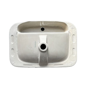 Lavabo da semincasso CUP6026B in ceramica 60x40x16.5 cm bianco