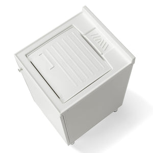 Mobile Lavatoio Lavapanni 45x50 in alluminio 100% MADE IN ITALY NETTUNO per interno e esterno con vasca in ABS e sotto lavatoio con anta