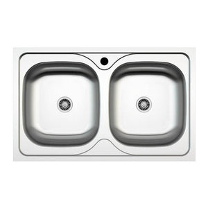 Lavello 79x50 Classic 170 incasso doppia vasca