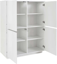 Credenza mobile cucina moderna soggiorno design bianco 100x40cm Judy