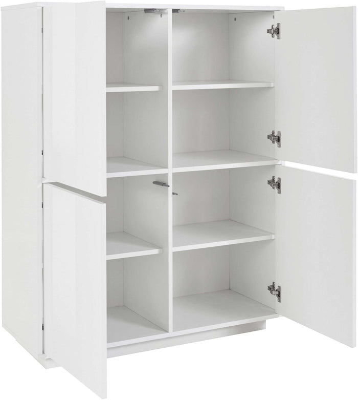 Credenza mobile cucina moderna soggiorno design bianco 100x40cm Judy