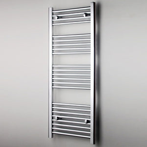 Termoarredo cromato bagno in acciaio calorifero termosifone scaldasalviette *** misure h680xl500xi450 14 tubi, pezzi 1