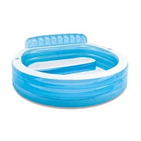 57190NP - Piscina Family Con Poltrona Cm 229X218X79