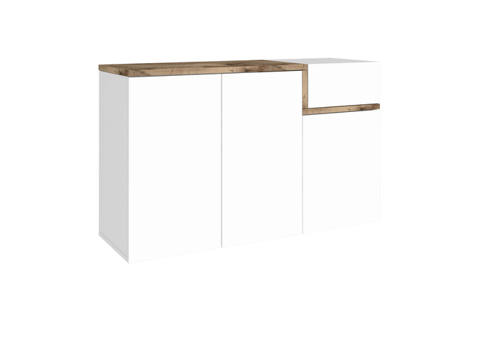 Mobile ZET L 120 x H 80.1 x P 40 cm colore bianco lucido