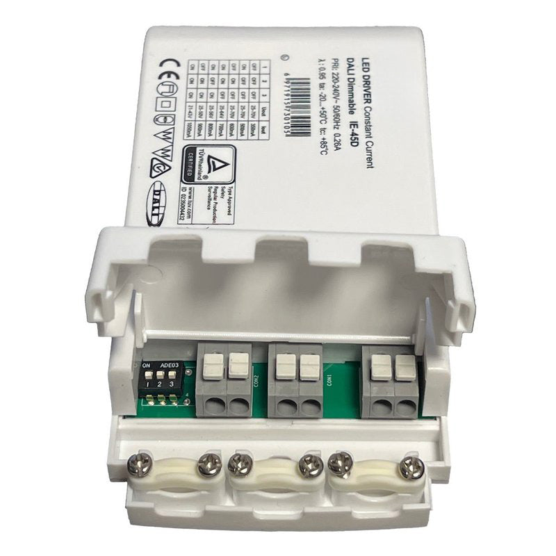 Led Driver 45W Dimmerabile DALI 2 Push Dimming Corrente Costante Configurabile 350mA 500mA 600mA 700mA 800mA 900mA 1050mA
