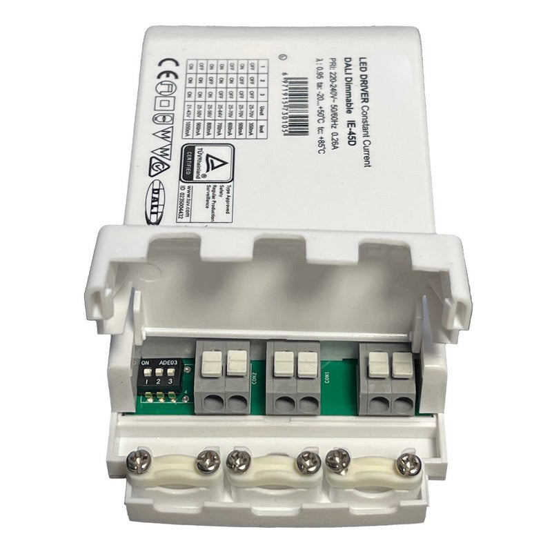 Led Driver 45W Dimmerabile DALI 2 Push Dimming Corrente Costante Configurabile 350mA 500mA 600mA 700mA 800mA 900mA 1050mA