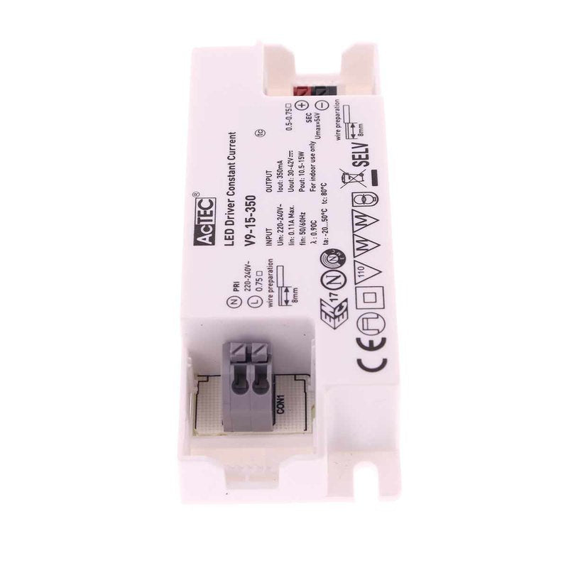 Led Driver CC Corrente Costante 350mA 30V-42VDC Per Alimentare Led Max 15W
